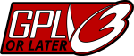 Logo for GNU Public License Version 3 or later